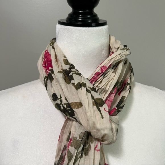 Jackpot Organic Crepe Cotton Floral Print Scarf - Picture 3 of 8